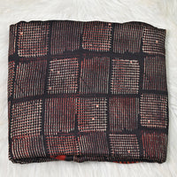 Pure Ajrakh Modal silk -  Black Pattern