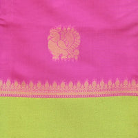 Pichwai Print Saree - Pink