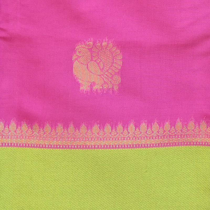Pichwai Print Saree - Pink