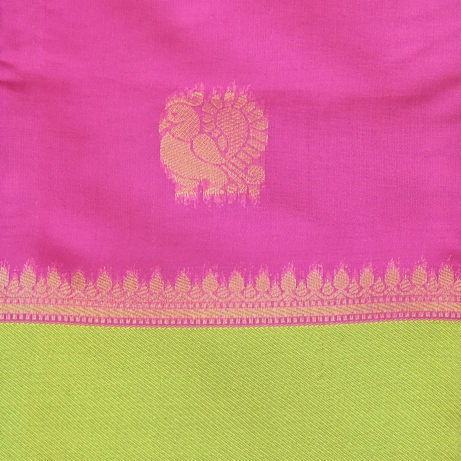 Pichwai Print Saree - Pink