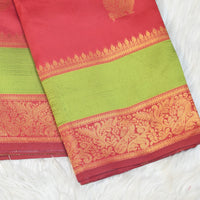 Pichwai Print Saree - Red