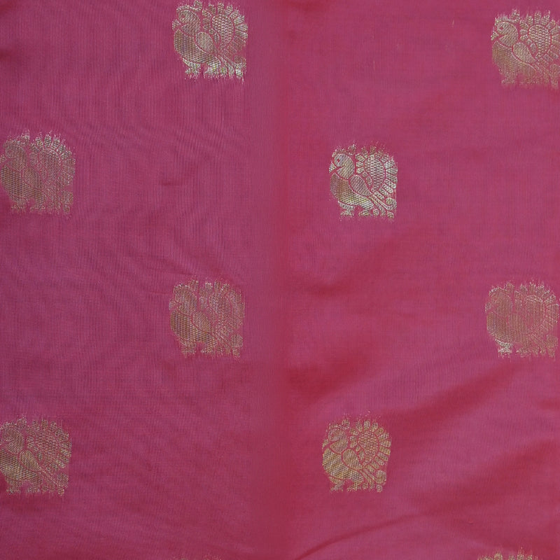 Pichwai Print Saree - Red