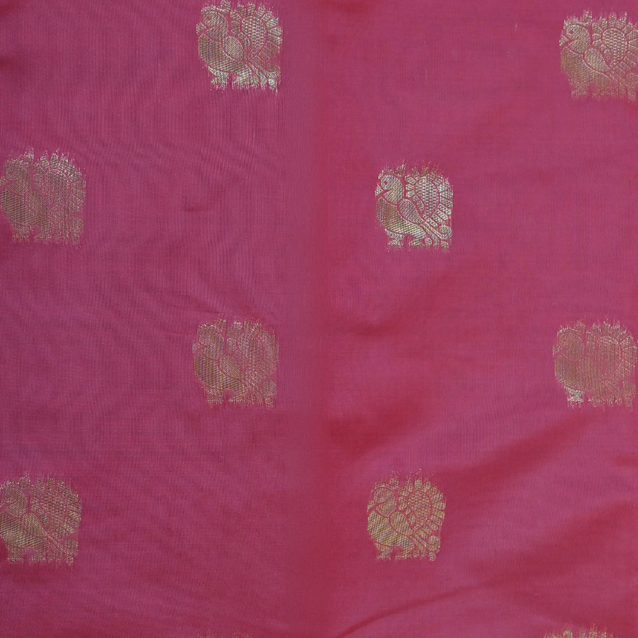 Pichwai Print Saree - Red