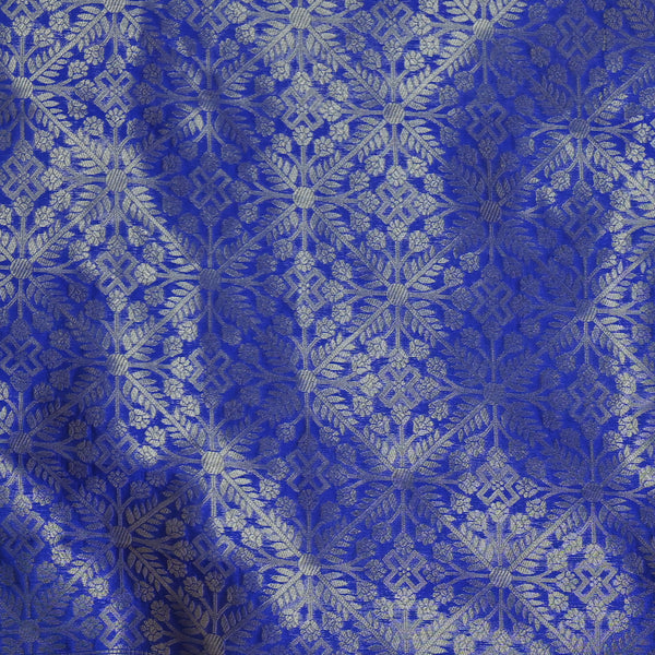 Pichwai Print Saree - Royal Blue