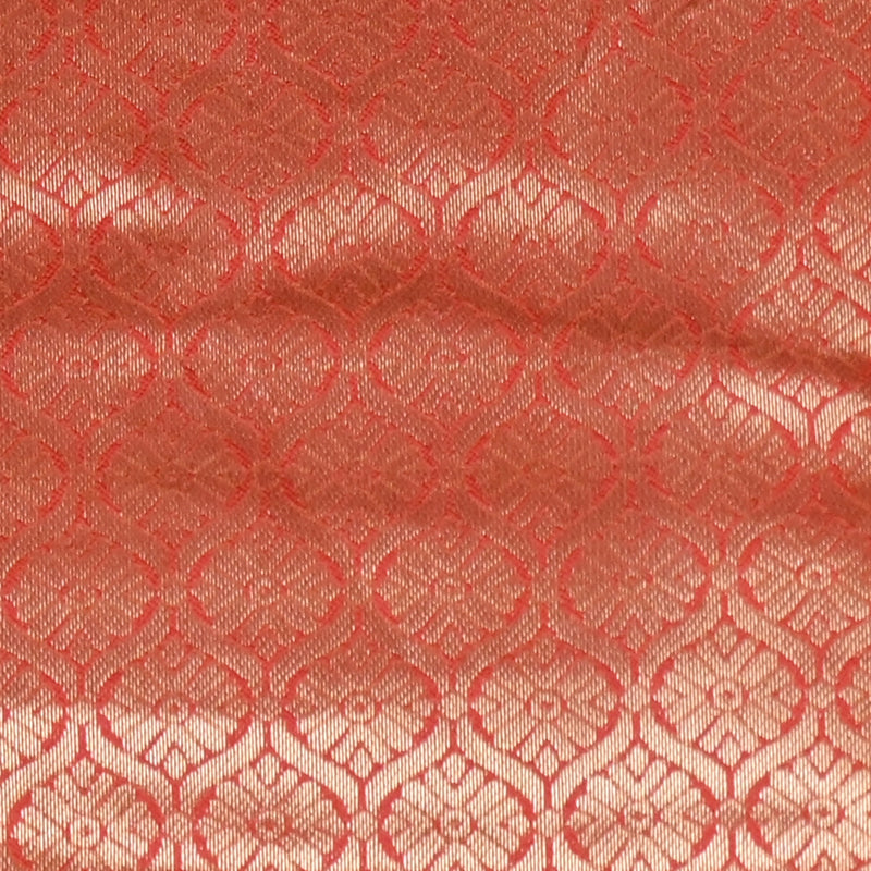 Pichwai Print Saree - Orange
