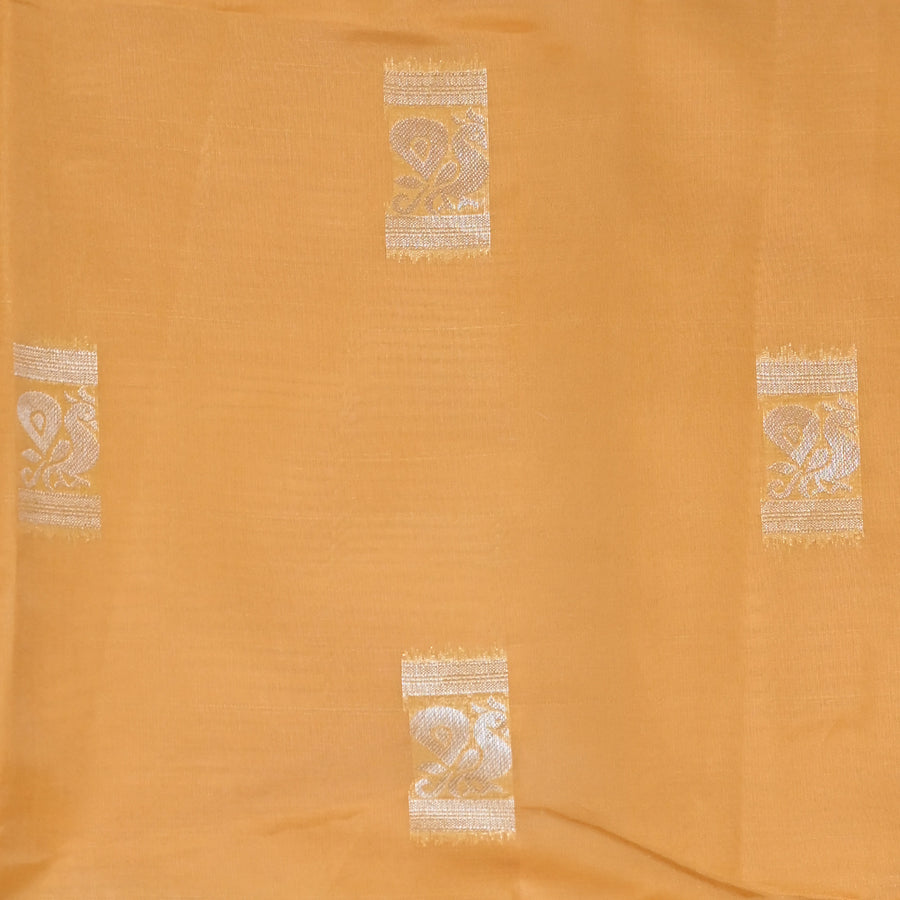 Pichwai Print Saree - Orange