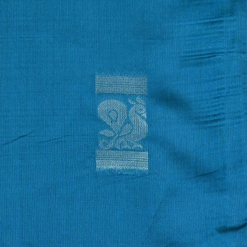 Pichwai Print Saree - Krishna Blue