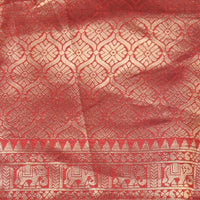 Pichwai Print Saree - Dark Green