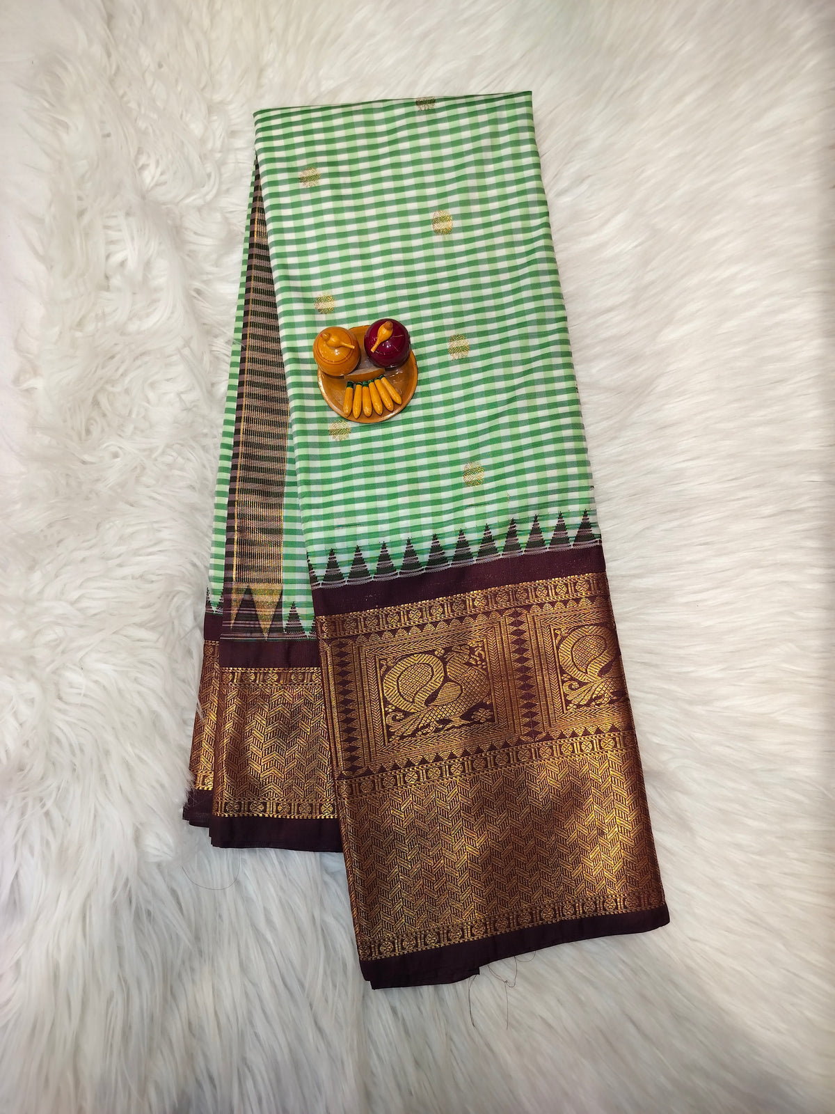 Madras-Checked Gadwal sarees