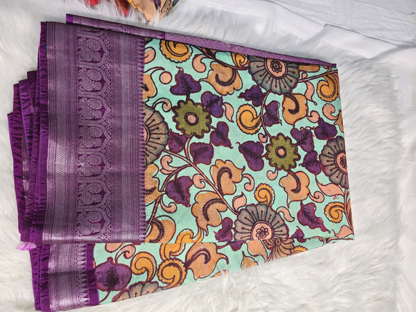 Mangalagiri handloom digital printed, Kalamkari
