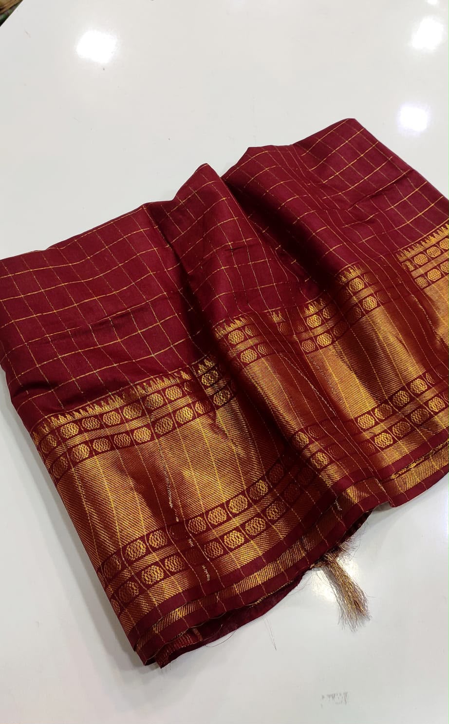 MC10 Bhagalpuri checks (Maroon)