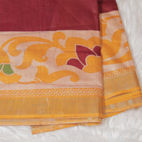 Madhubani Print - Dark Red