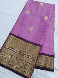 Soft silk kanchi design saree