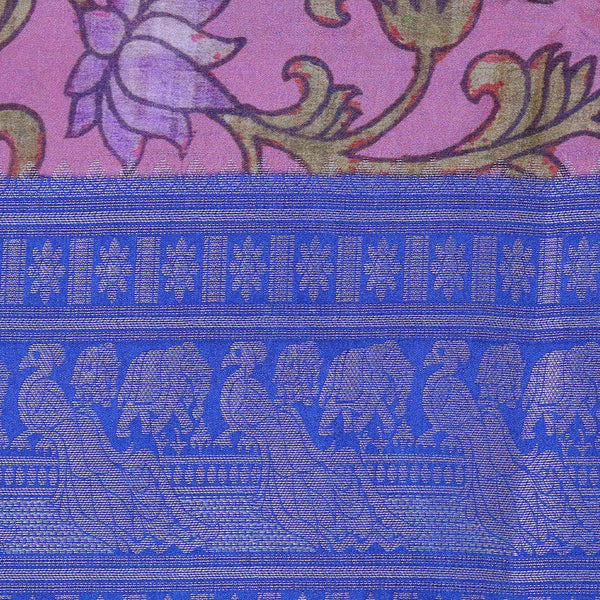 Mangalgiri Handloom Digital Print - Light Pink