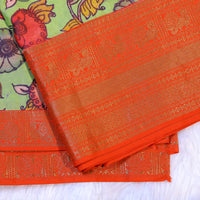 Mangalgiri Handloom Digital Print - Light Green