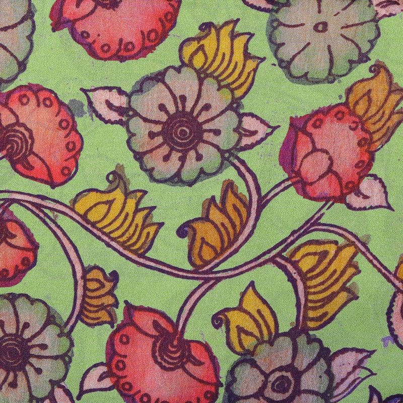 Mangalgiri Handloom Digital Print - Light Green