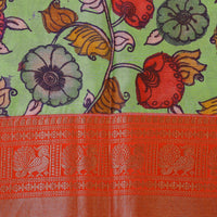 Mangalgiri Handloom Digital Print - Light Green