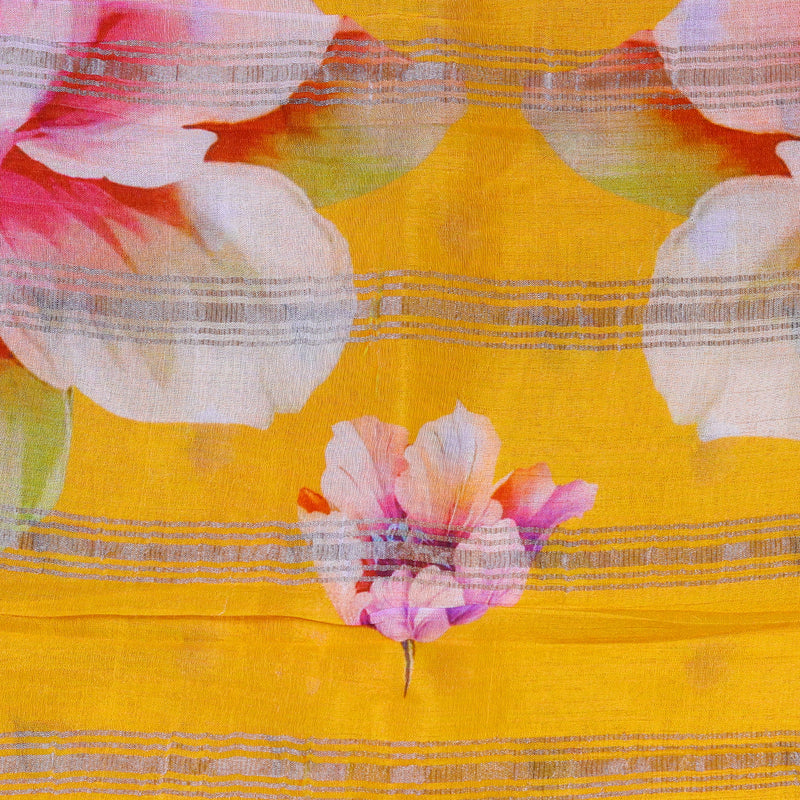 Mangalagiri Digital Print - Yellow
