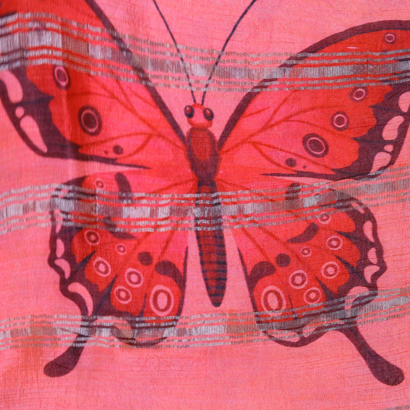 Mangalagiri Digital Print - Cream Pink