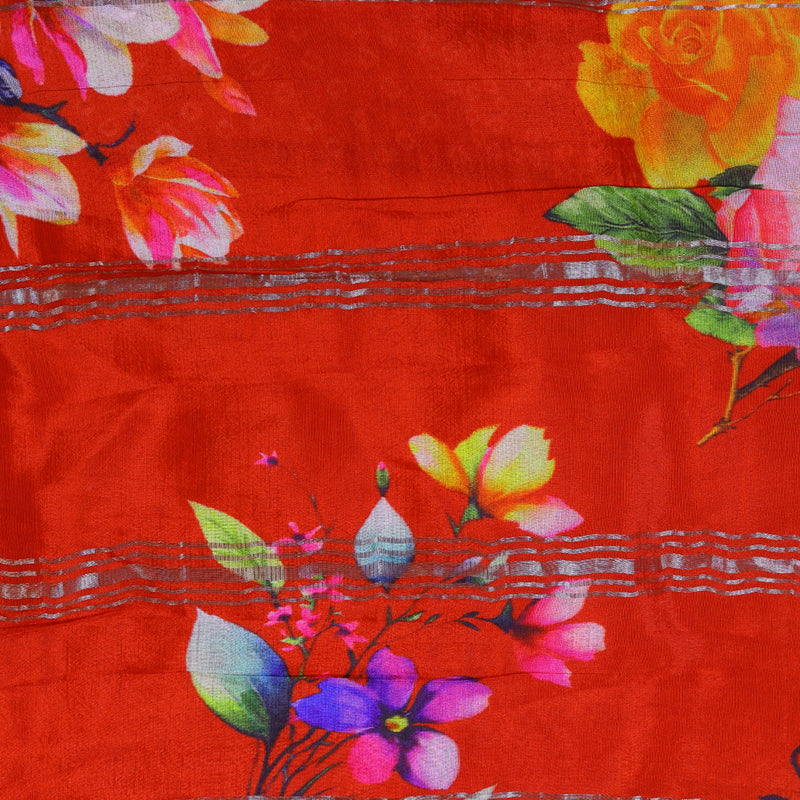 Mangalagiri Digital Print - Red