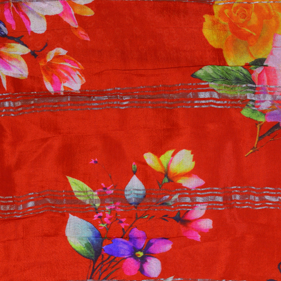 Mangalagiri Digital Print - Red
