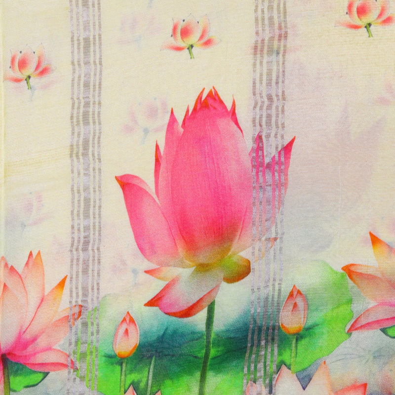 Mangalagiri Digital Print - Cream