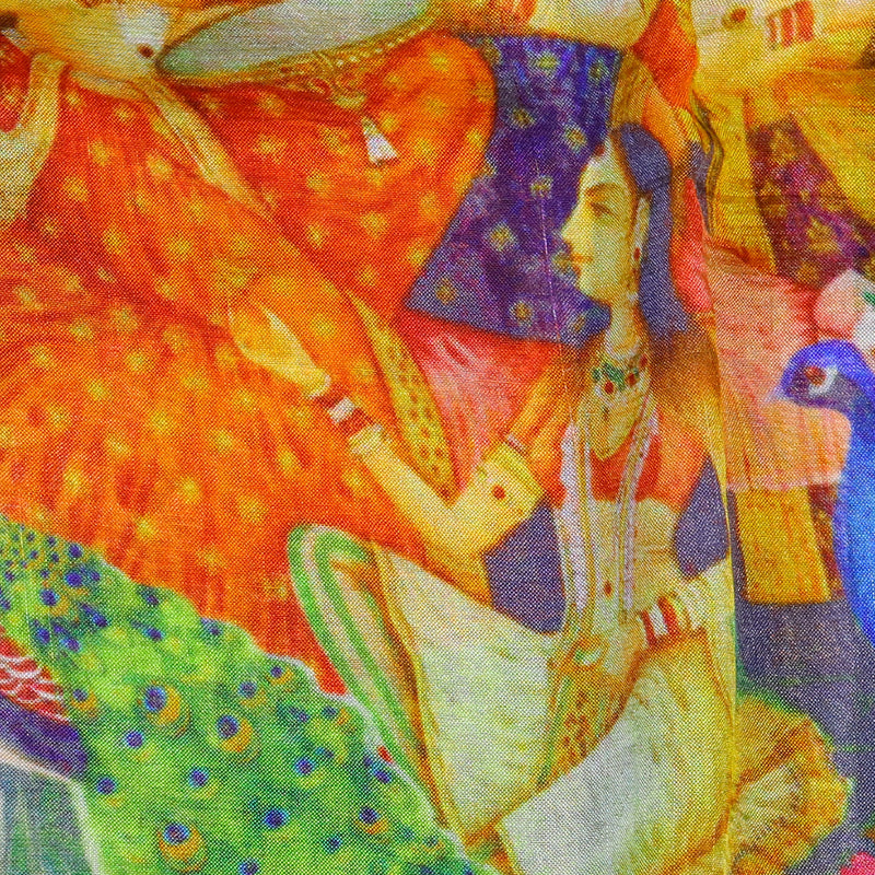 Mangalagiri Digital Print - Dark Green