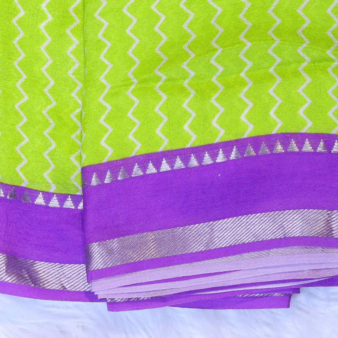 Mangalagiri Digital Print - Green Blue