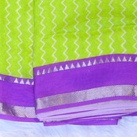 Mangalagiri Digital Print - Green Blue