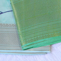 Mangalagiri Digital Print - Sea Green