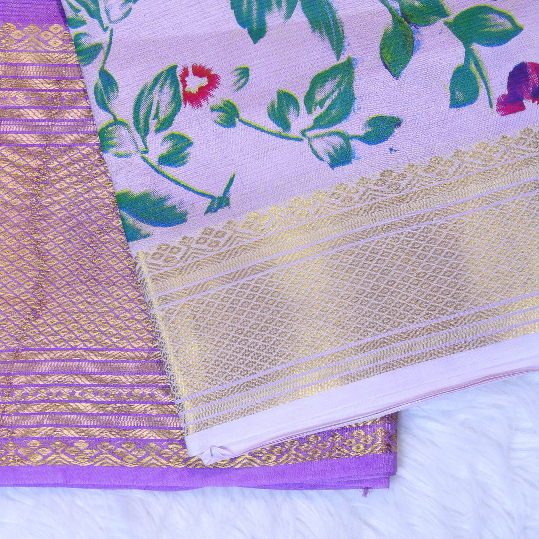 Mangalagiri Digital Print - Light Lavender