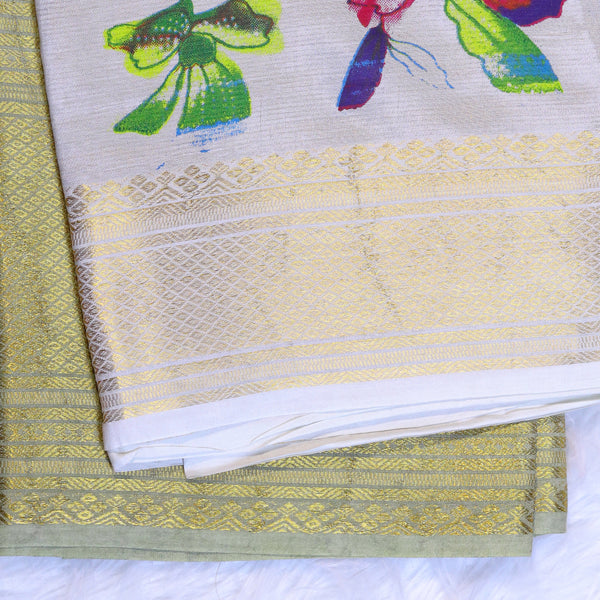 Mangalagiri Digital Print - Pastel Purple