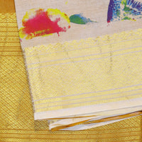 Mangalagiri Digital Print - Cream Yellow