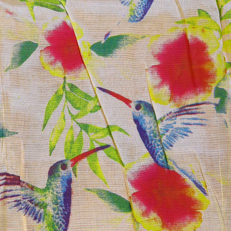 Mangalagiri Digital Print - Cream Yellow