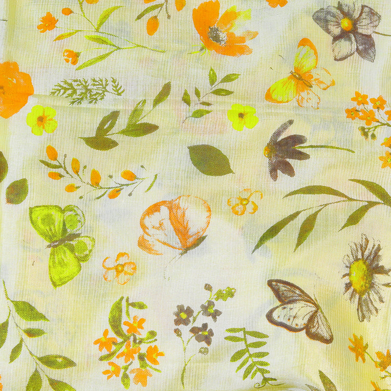 Mangalagiri Digital Print - Yelllow