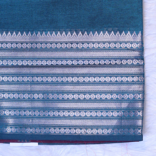 Mangalagiri Handloom - Peacock Blue
