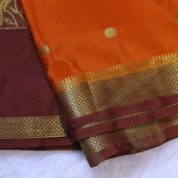 Mysore Crepe - Rust Orange