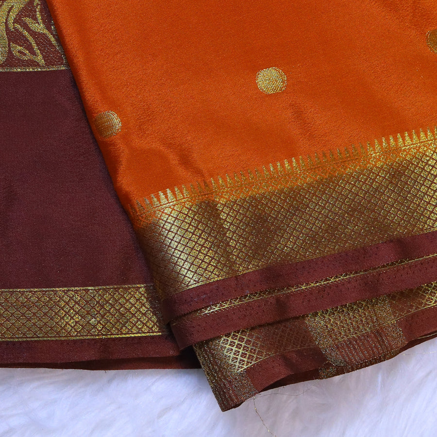 Mysore Crepe - Rust Orange