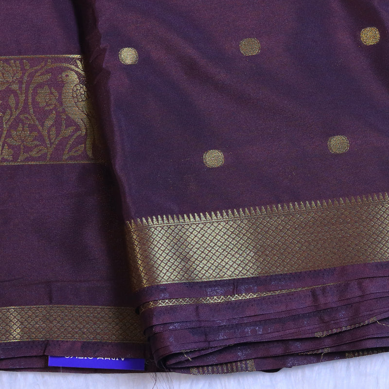 Mysore Crepe - Eggplant Purple
