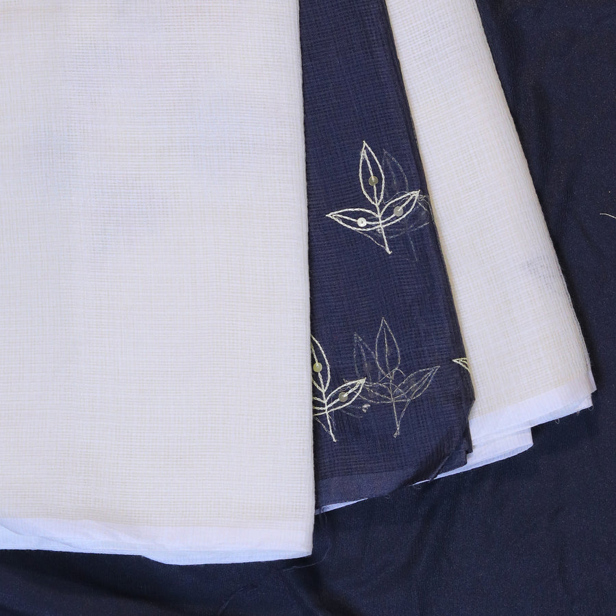Kota Saree - Creamy White