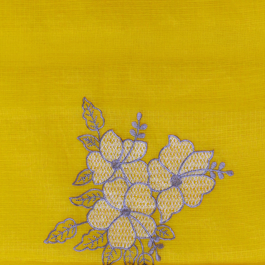 Kota Saree - Orange Yellow