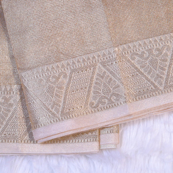 Kota Saree - Orange Gold