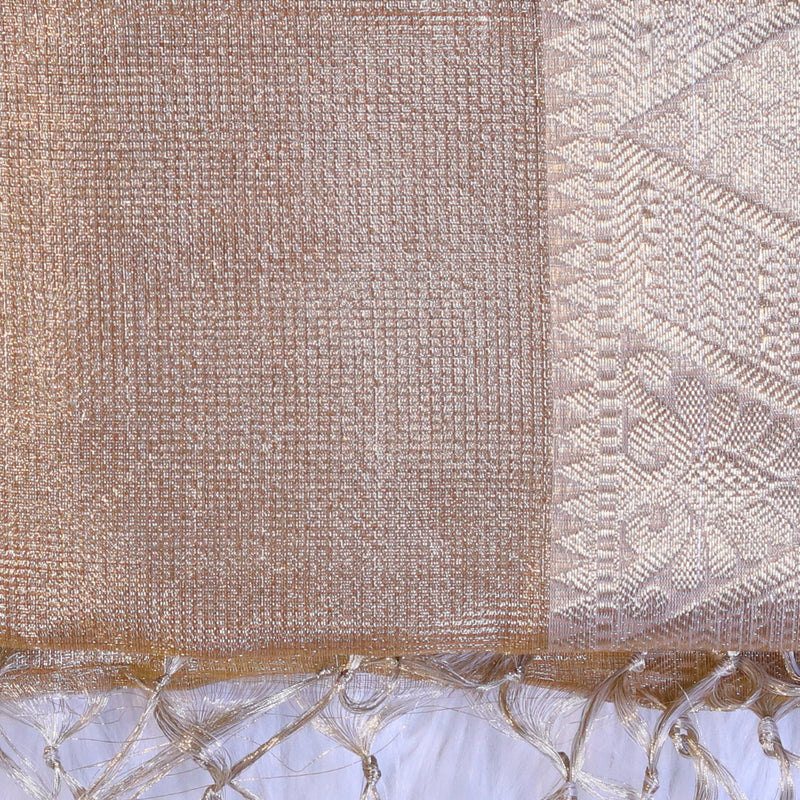 Kota Saree - Orange Gold