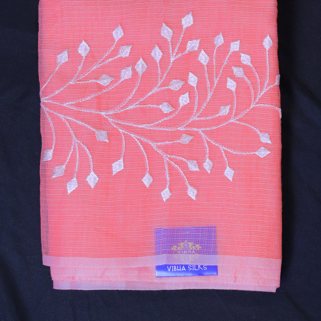 Kota Saree - Peach