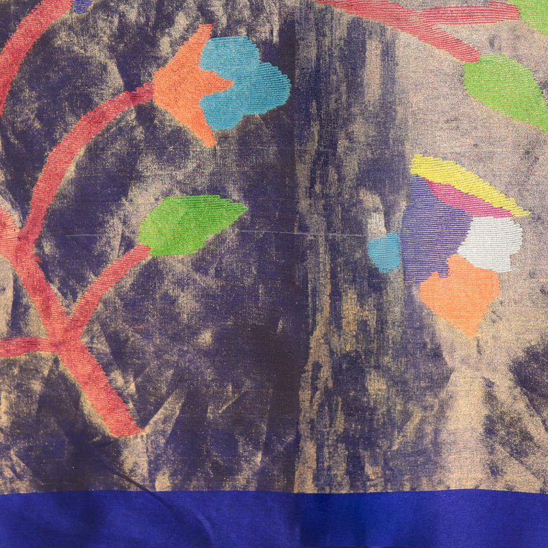 Handloom Jamdani - Dark Blue
