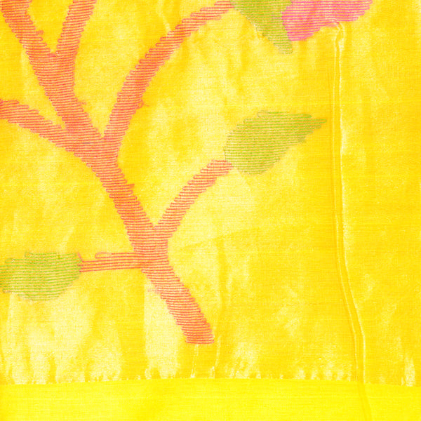 Handloom Jamdani - Yellow