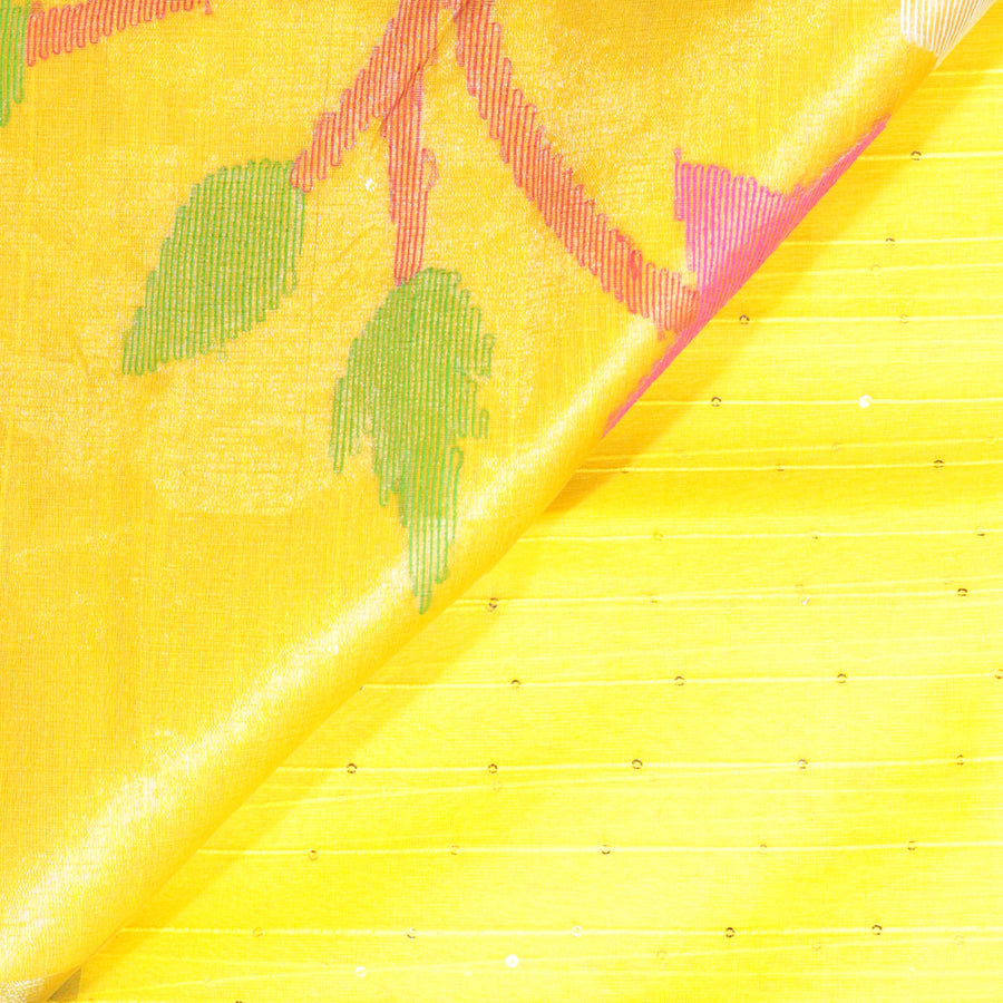 Handloom Jamdani - Yellow