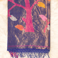 Handloom Jamdani - Navy Blue