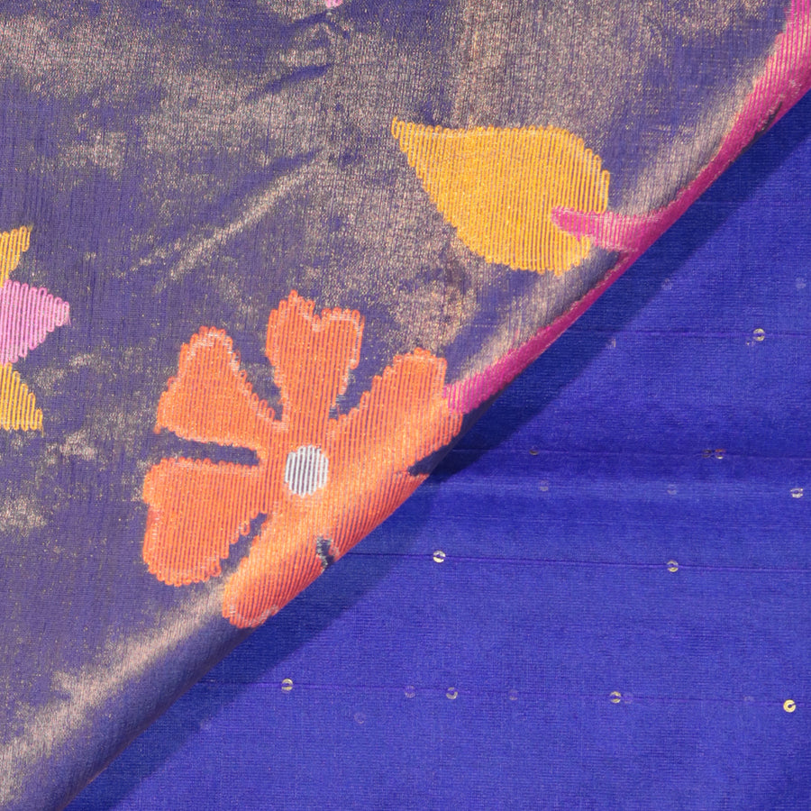 Handloom Jamdani - Navy Blue