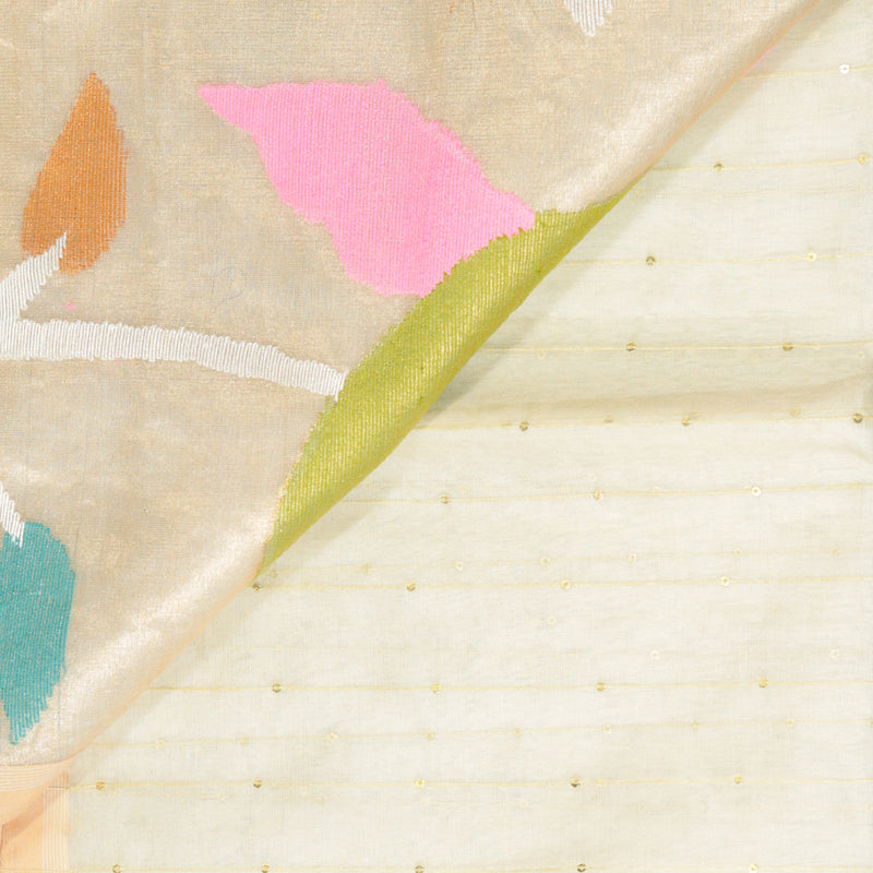 Handloom Jamdani - White Cream